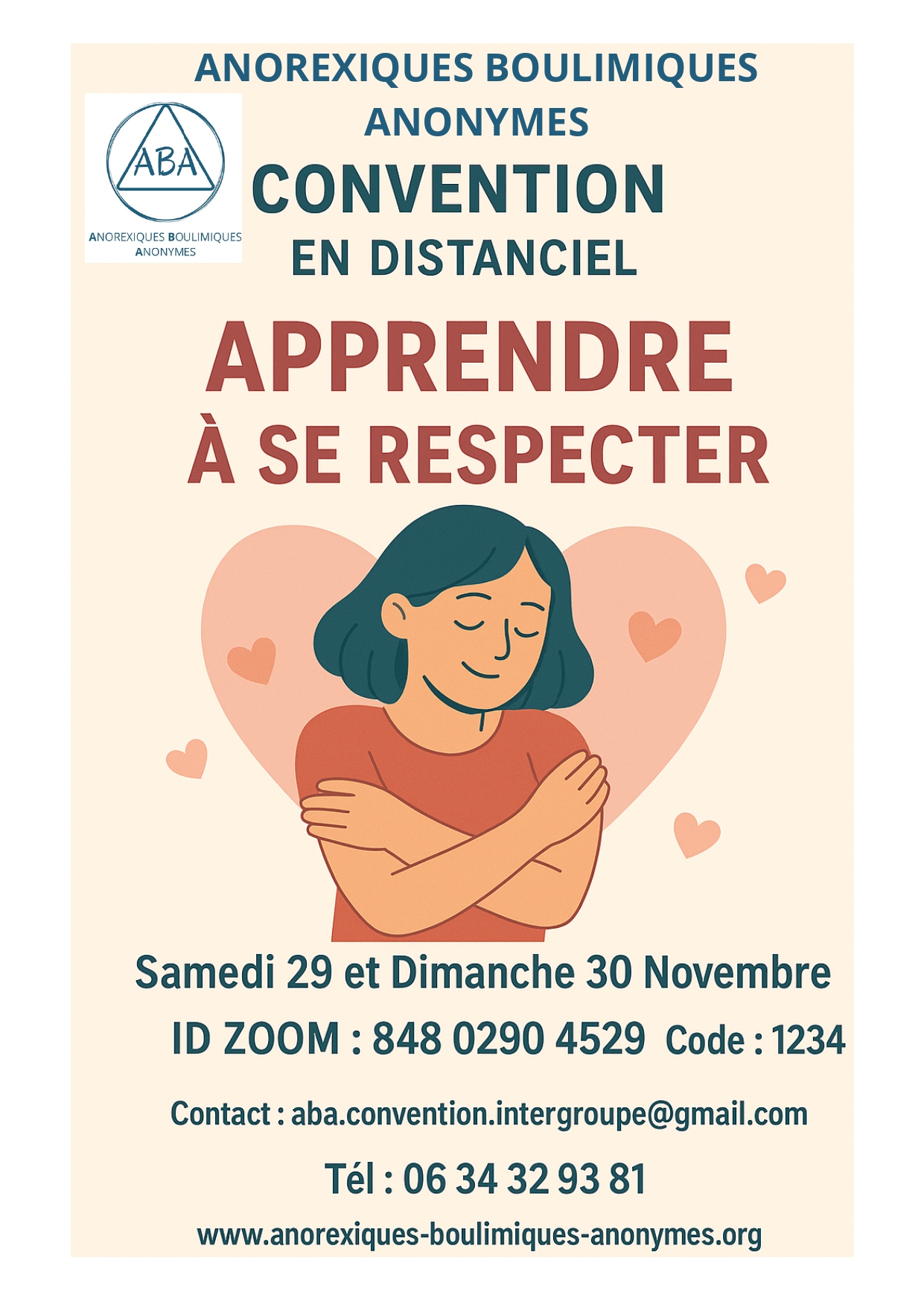 Informations Convention Anorexiques Boulimiques Anonymes en ligne